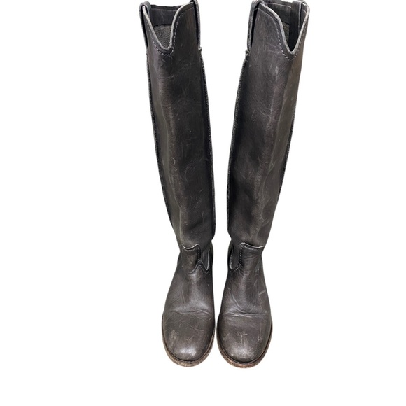 Frye Women's Gray Heeled Boots knee high size 6.5 - Picture 5 of 9